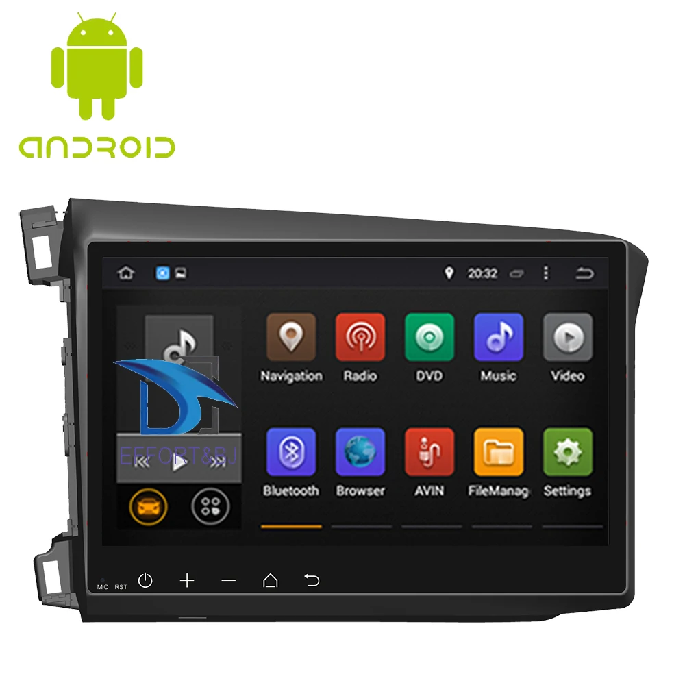 Автомобильный GPS-навигатор для Honda Civic 2012-2014 Автомагнитола левого вождения стерео