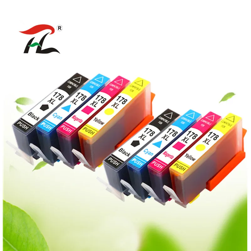 Совместимый чернильный картридж 8PK 178xl для HP 178 XL Photosmart 7515 5515 B109a B010b B209 B210 3070A 3520 7510 hp