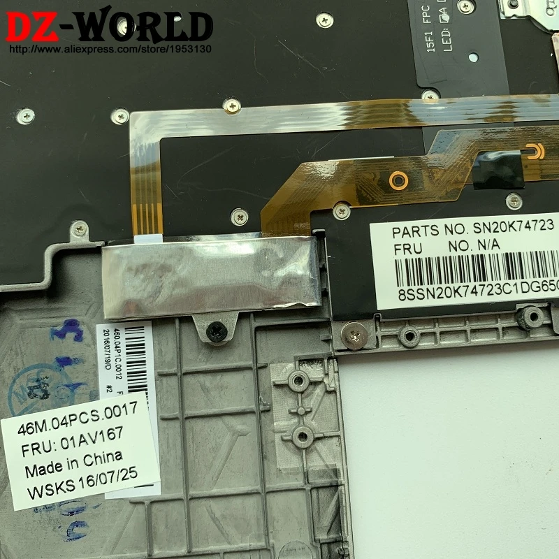 Новая верхняя подсветка Palmrest с итальянской клавиатурой подсветкой для Thinkpad X1 Carbon