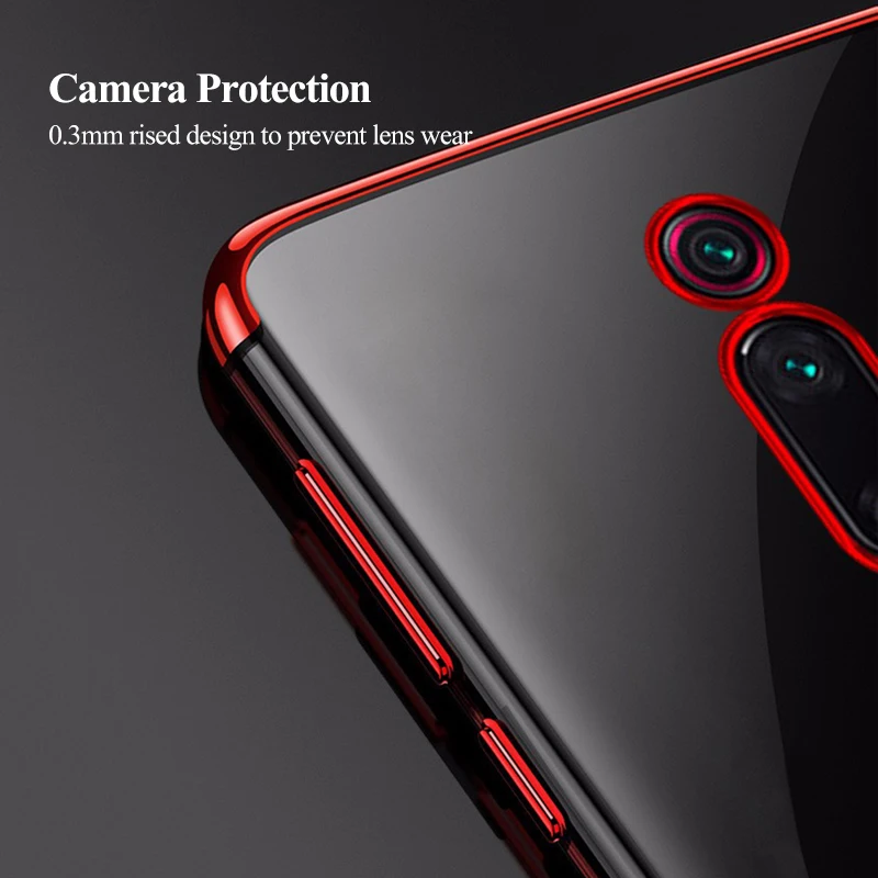 For XIAOMI MI 9T Pro Redmi K20 phone Case 3D Laser plating Soft Clear Transparent Back Cover Shockproof |