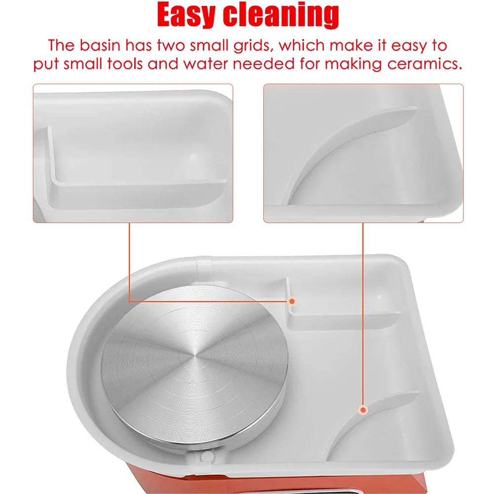 

Electric Pottery Wheel Machine Pottery Wheel US UK EU Adjustable Feet Lever Ceramic Clay Forming Machine 350w DIY Art Craft Tool