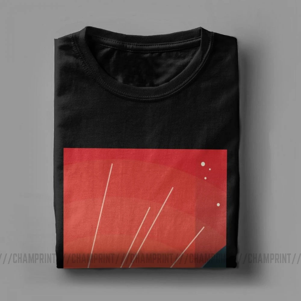 Футболка для отдыха Sputnik хлопковая футболка с коротким рукавом и круглым вырезом