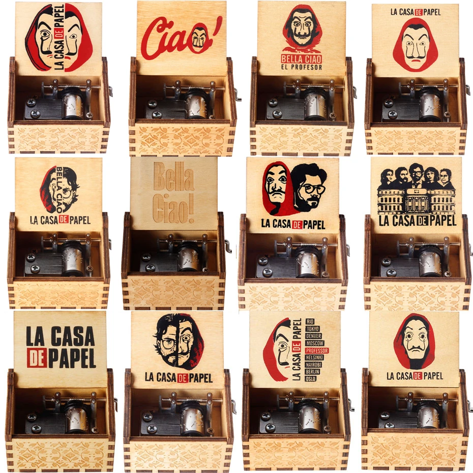 Творческий Стиль Винтаж деревянная рукоятка Мой сосед Тоторо La Casa De Papel Bella Ciao