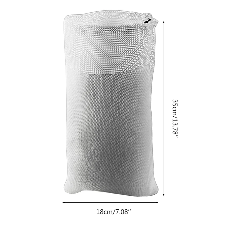

Aquarium Filter Bags 7 by 14 inches High Flow Biochemical Cotton Bag with Strings Reusable Fish Tank Filtration Bag