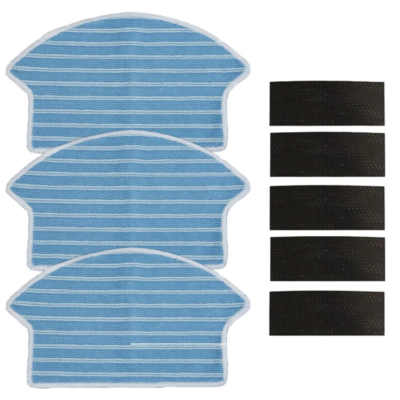 3 * тряпки для швабры + 5 наклеек пылесоса Midea VCR15 VCR16 детали чистки следов остатки