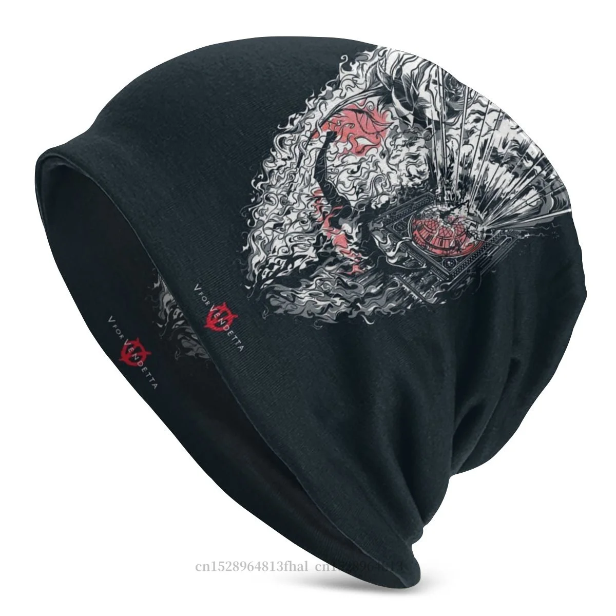 

V for Vendetta Ivy Hammond Science Fiction Movie Skullies Beanies Caps Art Knitting Hat Winter Warm Bonnet Hats for Men Women