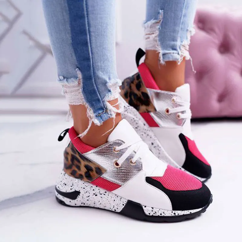 

Casual New Large Size Women's Singles Shoes Style Sports Shoes Flat Round Toe Sneakers Platform Shoes Shoes Woman