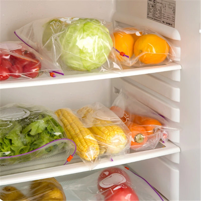 10 шт пакет для продуктов с молнией ЗИП-Лок многоразовые свежие мешки на молнии замораживание нагревания еды мешки для хранения вакуумный пакет для хранения кухонные аксессуары