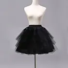 Одежда горничной для косплея, короткая юбка Лолиты без ободков, Нижняя юбка для девочек, балетная сетчатая юбка, Нижняя юбка