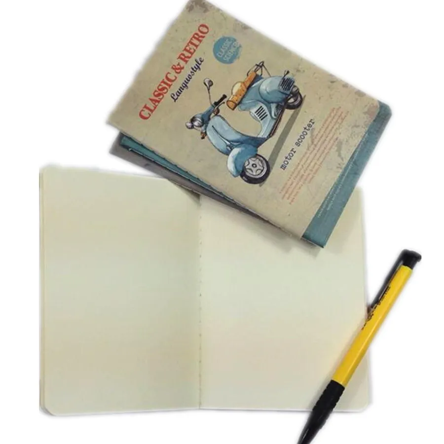 

Забавные подарки, 1 шт./лот, 105*142 мм, блокнот из крафт-бумаги, старые предметы, 2 линии, бумажный блокнот, планировщик расписания