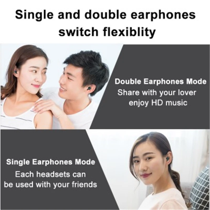 TWS Touch IPX5 3500 мАч мини беспроводные Bluetooth V5.0 наушники спортивные HD микрофон для Iphone