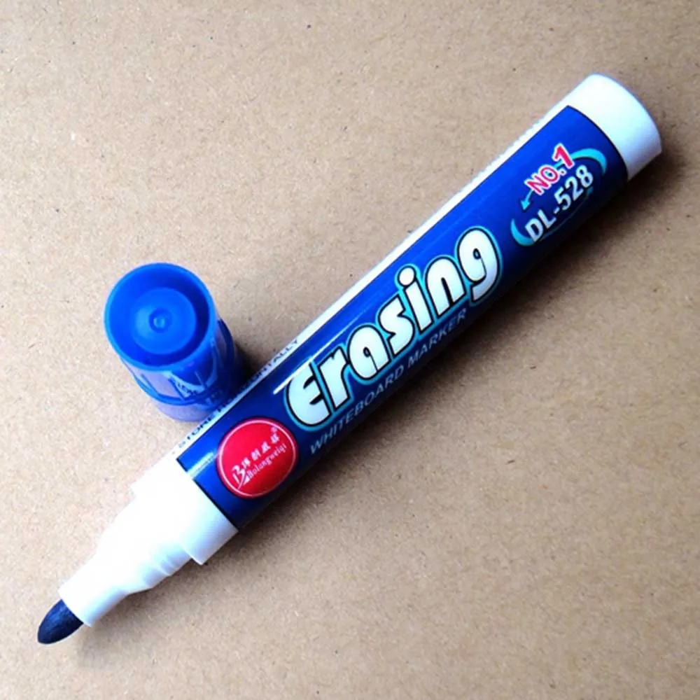 

10pcs/box Marker felt marker pen black/blue/red erasable Whiteboard for Office