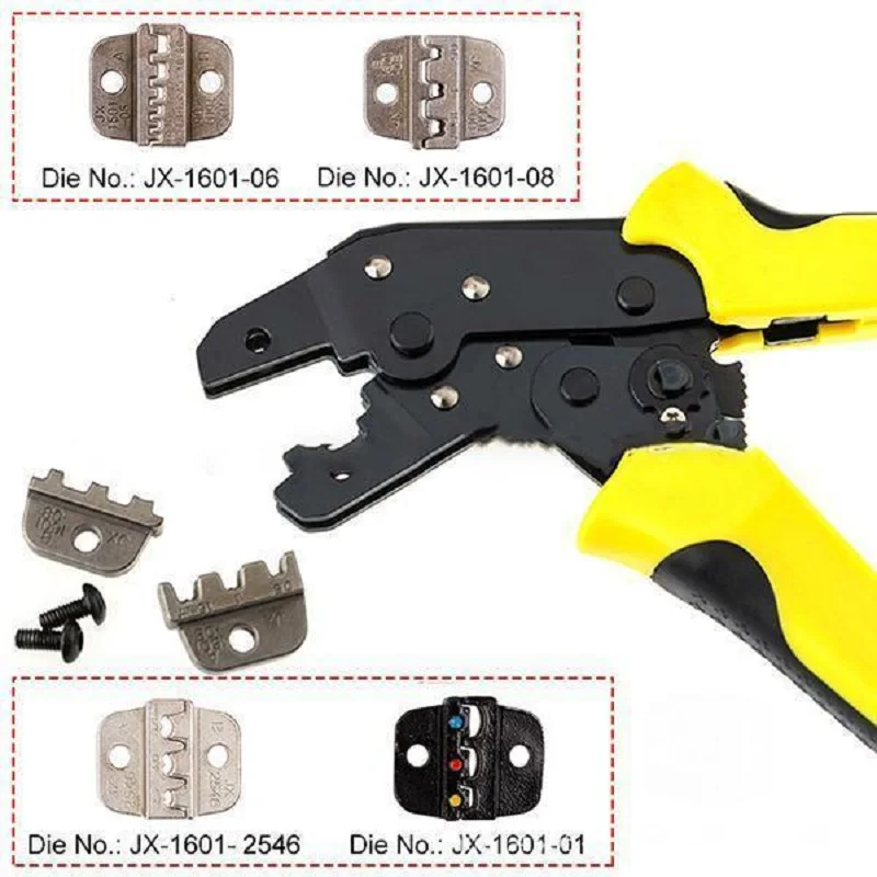 

4 IN 1 Multi-gauge Wire Crimpling Pliers Set Erminal Crimper Tool Kit With Screwdriver Crimping Jaws Crimper Cable Cutter