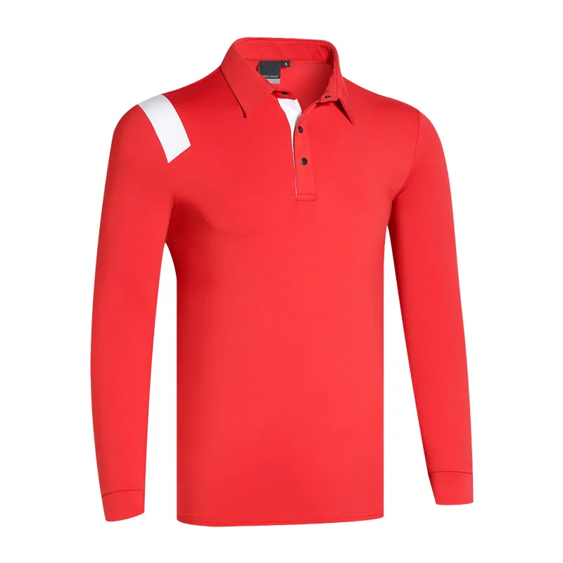

New Men's Golf Long-sleeved T-shirt Breathable and Quick-drying Polo Shirt Golf Business Casual Sportswear
