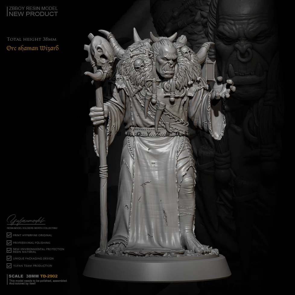 

38mm Resin figure model kits DIY ancient soldier self-assembled TD-2902