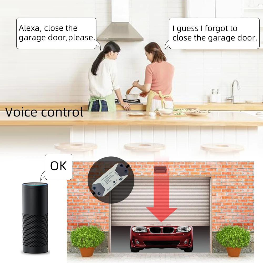 Tuya Smart Life сенсор для гаражной двери открывалка контроллер WiFi переключатель