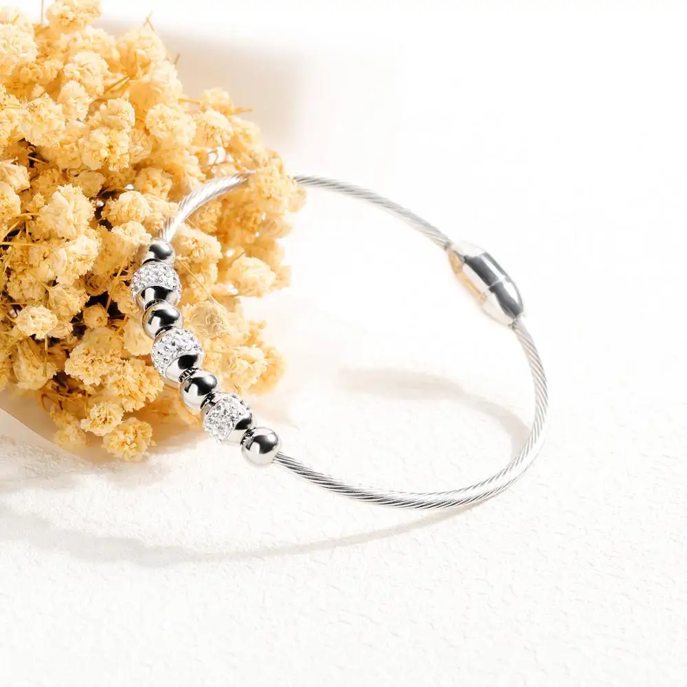 EyeYoYo Bracelet Multi Twisted Cable Wire Bangle Fashion Cute Bangles Unique Designer Brand Christmas Cuff Bracelets | Украшения и