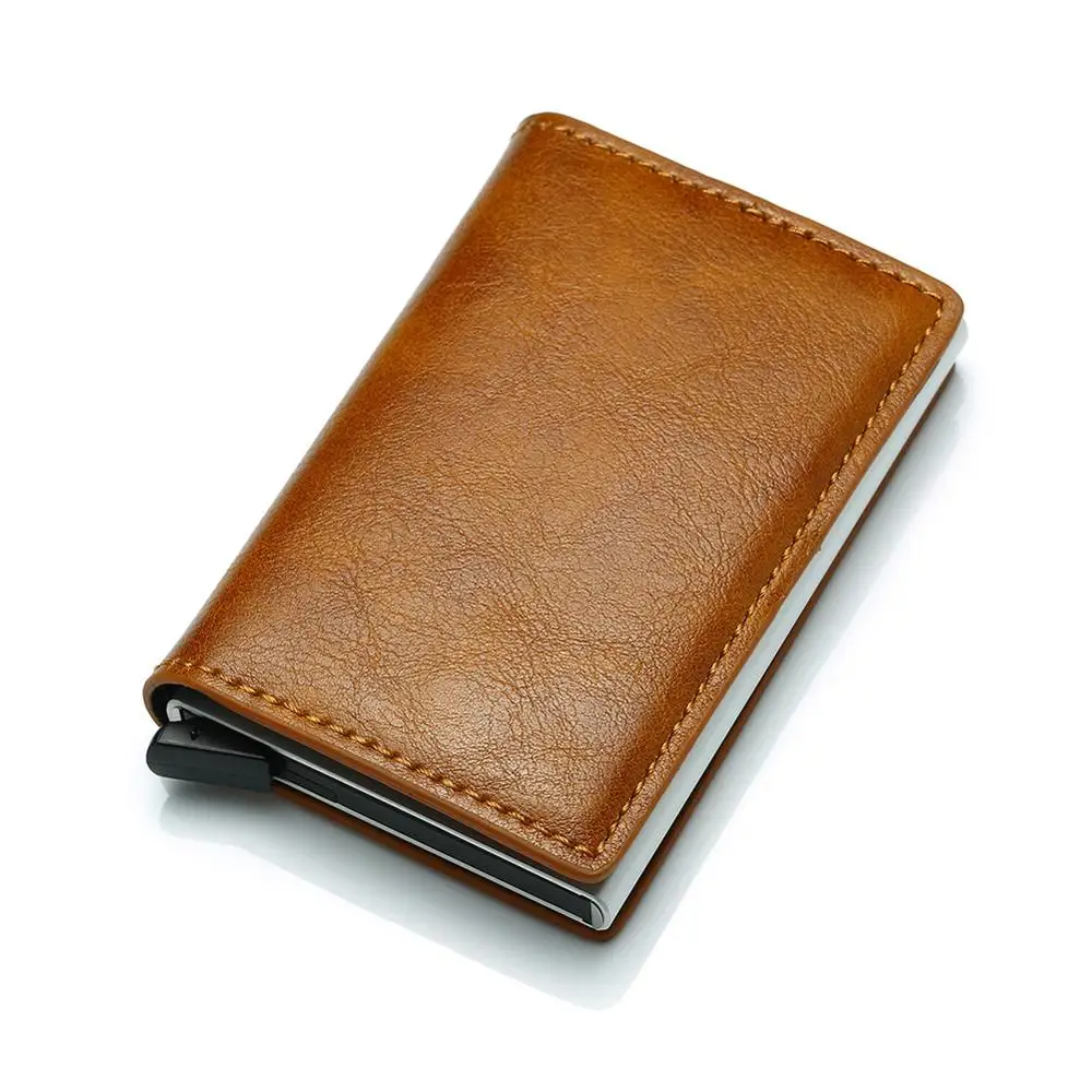 Кредитный держатель для карт мужчин и женщин металлическая винтажная