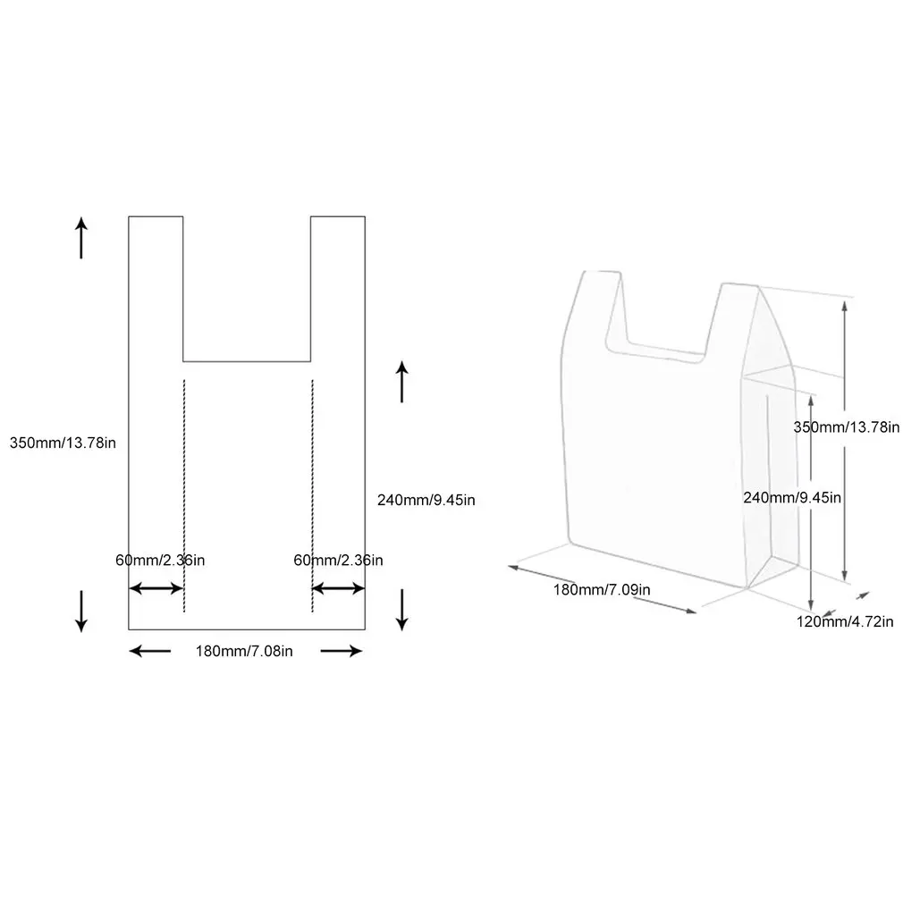 

300/500 PCS Transpare Roll Fresh-keeping Plastic Bags of Vacuum Food Saver Bag 3 Sizes Food Storage Bags with Handle Keep Fresh