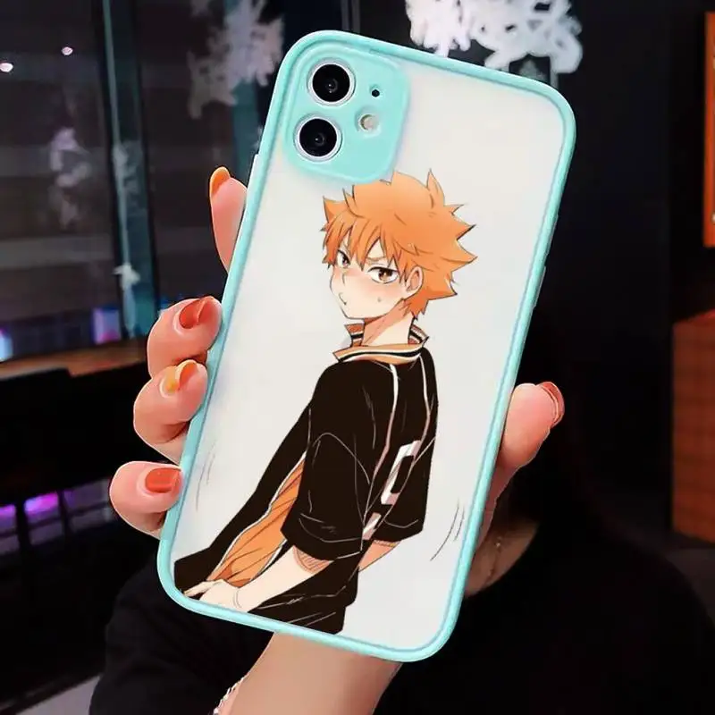 

Anime Haikyuu Volleyball Phone Cases matte transparent For iphone 7 8 11 12 plus mini x xs xr pro max cover
