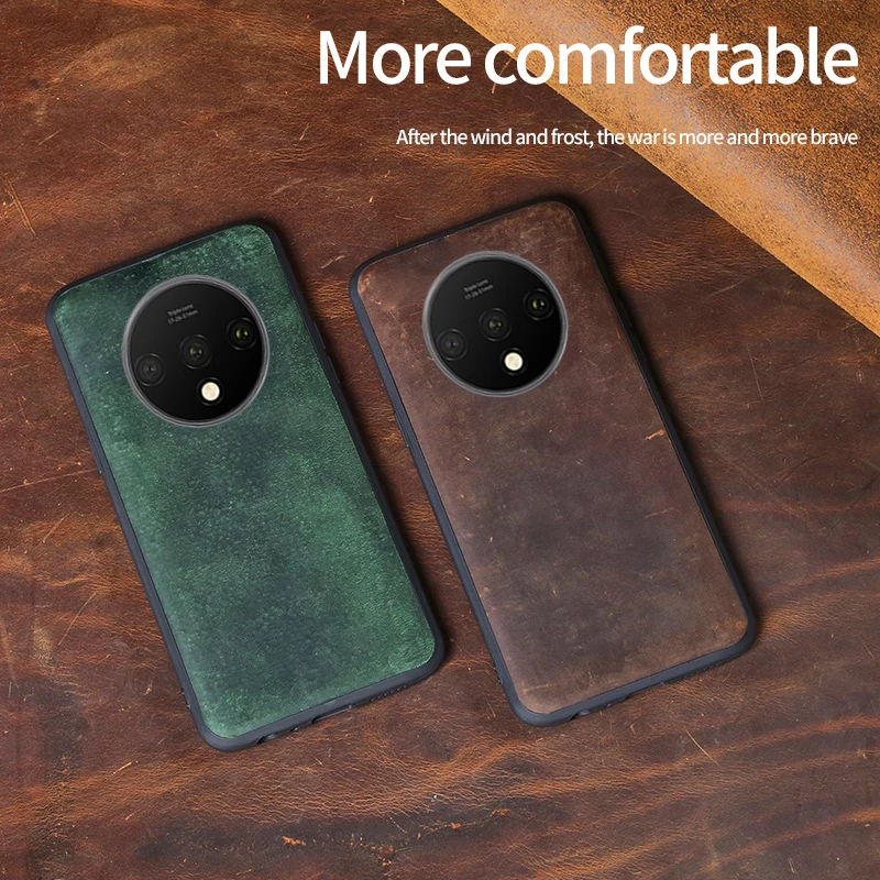 Чехол из натуральной кожи для Oneplus 7 T 7TPro 6 чехол One Plus 6T 360 полностью защитный