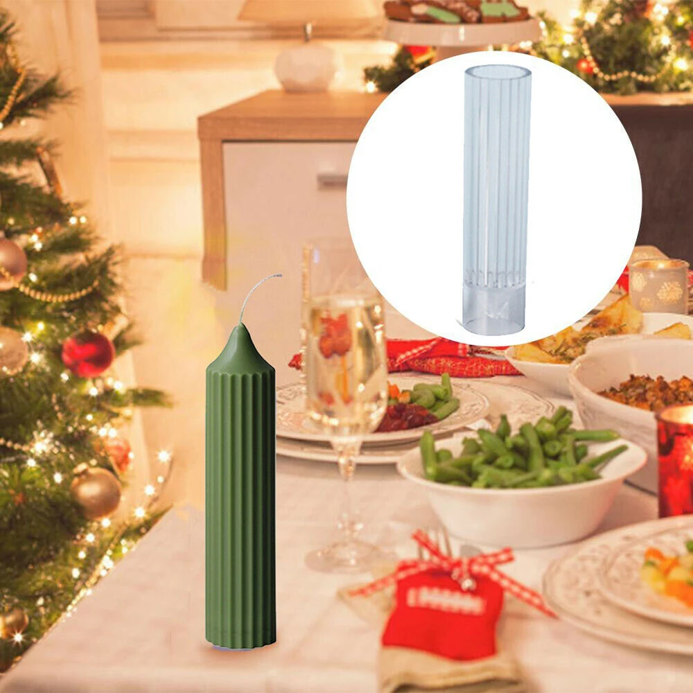 Сделай сам длинная пластиковая форма в виде свечи подходит к большому цилиндру