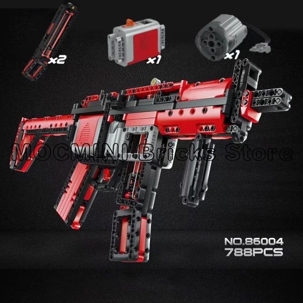 Креативный электрический запуск Warfront MP5 большой ананас строительный блок модель