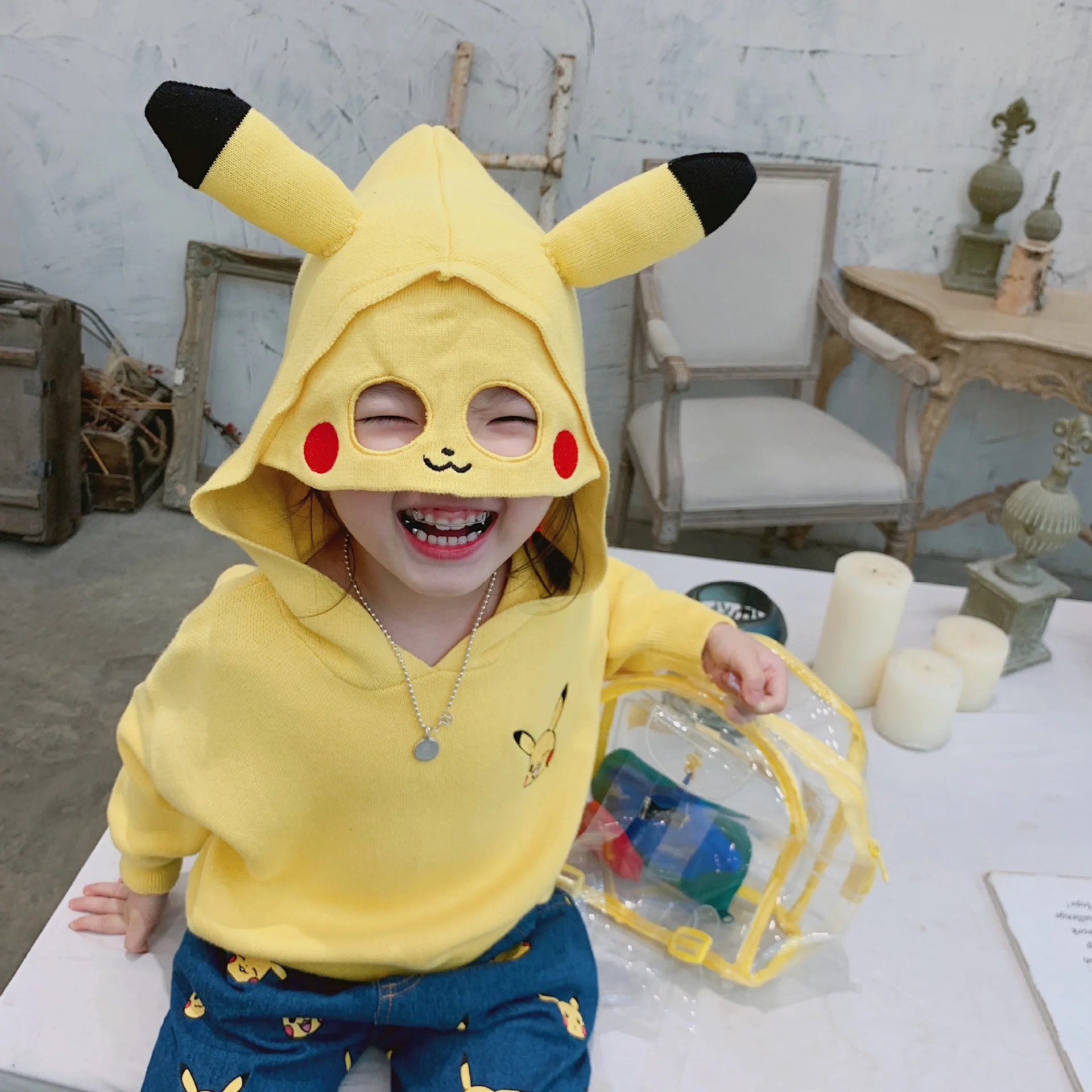 Tonytaobaby Autumn and Winter Clothes New Boys and Girls Children's Wear Children's Hooded Sweater Cartoon Cute