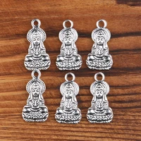 pure chinese style guanyin bodhisattva retro metal zinc alloy pendant necklace diy necklace pendant jewelry accessories1326mm