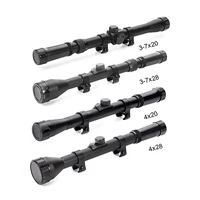 hunting riflescope 3 7x20 telescopic sight 3 7x28 reflex crosshair rifle scope 4x20 4x28 airsoft optics sights fit 11mm rail gun