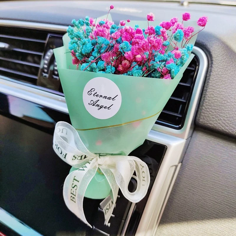 

Gypsophila Bouquet Car Fragrance-6 Colors + Fragrance Sheet 1 Piece Car Interior Products 2021 New Hot Sale About 14*10CM