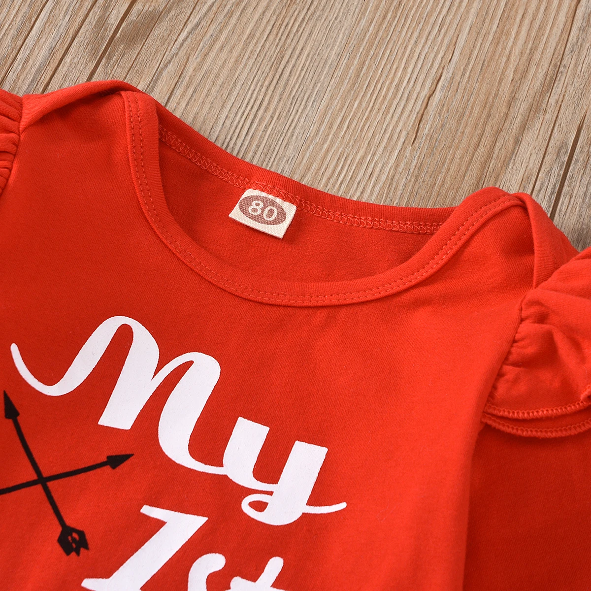 Новорожденный ребенок девочка мой первый Рождественский комплект с буквенным