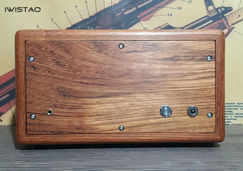 Iwistao 2x20 Вт Bluetooth динамик 4,1 ручной работы винтажное цельное Вишневое дерево AUX CSR8635