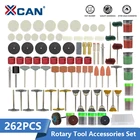 Набор аксессуаров для вращающихся инструментов XCAN, 262 шт., абразивные инструменты, шлифовка, полировка, аксессуары для Dremel