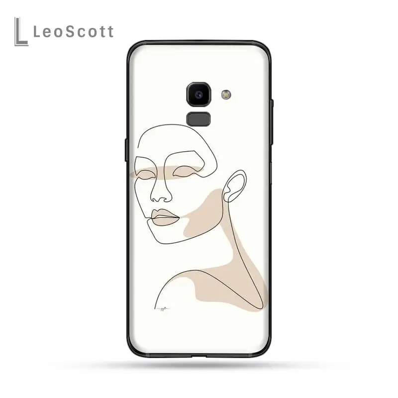 

Abstract line art Phone Cases For Samsung Galaxy J2 J4 J5 J6 J7 J8 2016 2017 2018 Prime Pro plus Neo duo