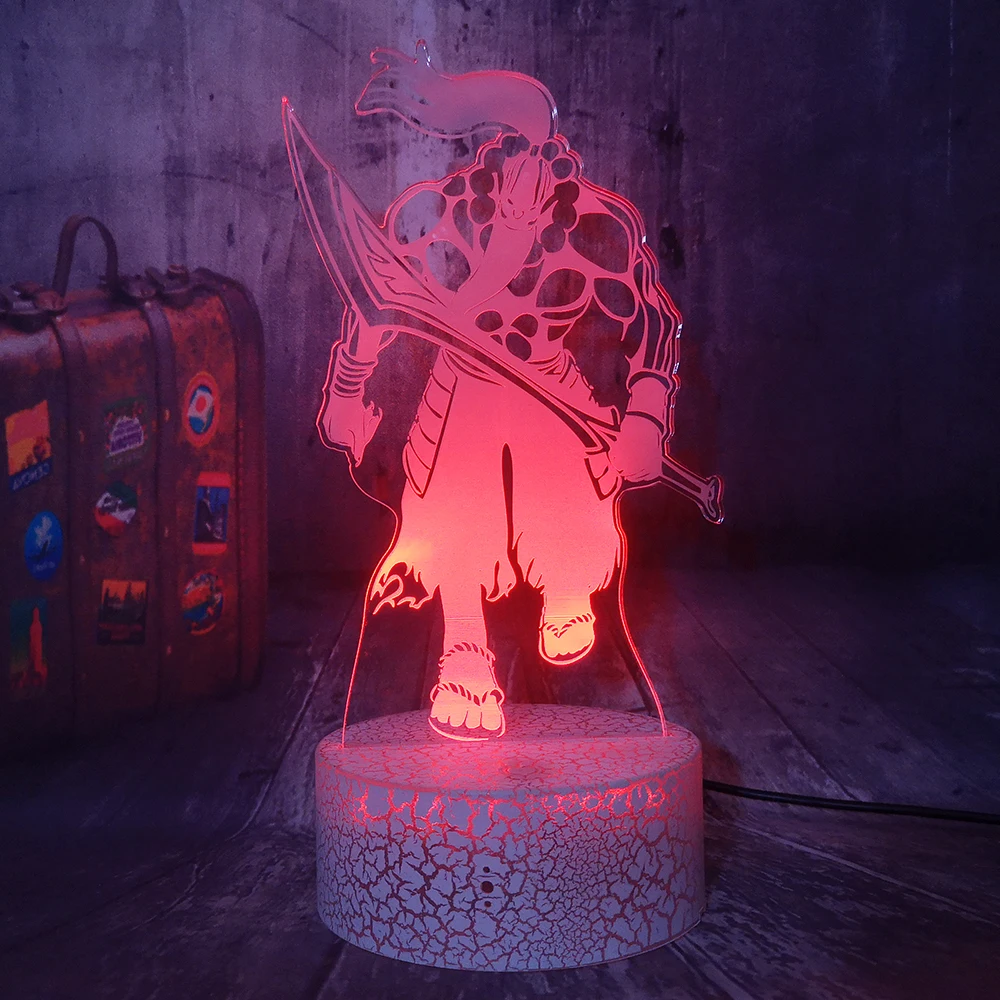 Cool WOW World of Warcraft Samuro 3D светодиодный ночник белый светильник настольная лампа для