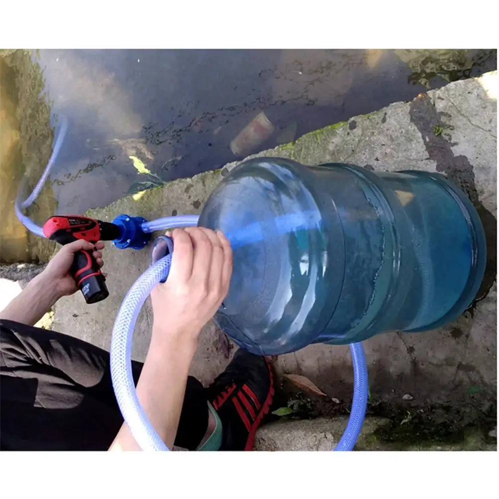 Сверхмощный самовсасывающий ручной водяной насос с электродрелью для дома и