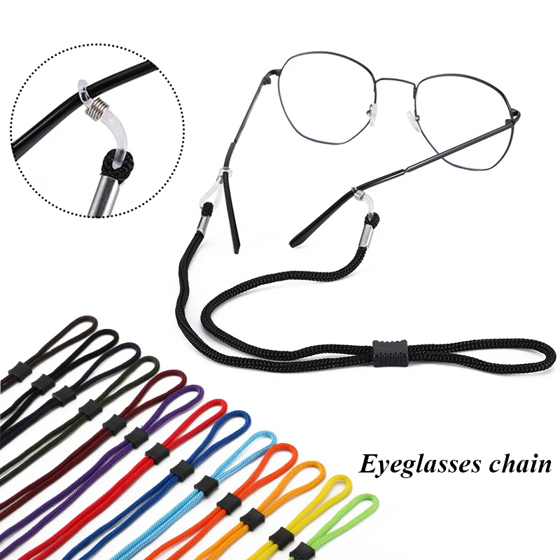 

Sports Anit-slip Glasses Rope Neck Cord Adjustable Sunglasses Chain Eyeglasses Rope Lanyard Holder Eyewear Cord Neck Strap Rope