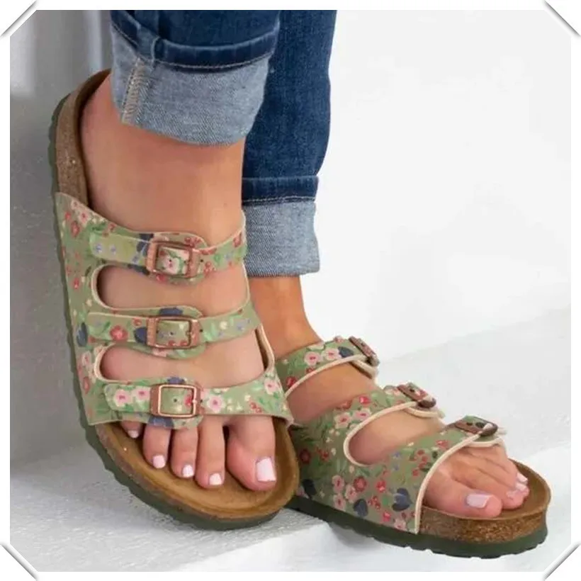 

Women's Sandals 2021 Summer Genuine Leather Sandals Handmade Ladies Shoe Leather Sandals Women Flats Retro Sandalias De Mujer