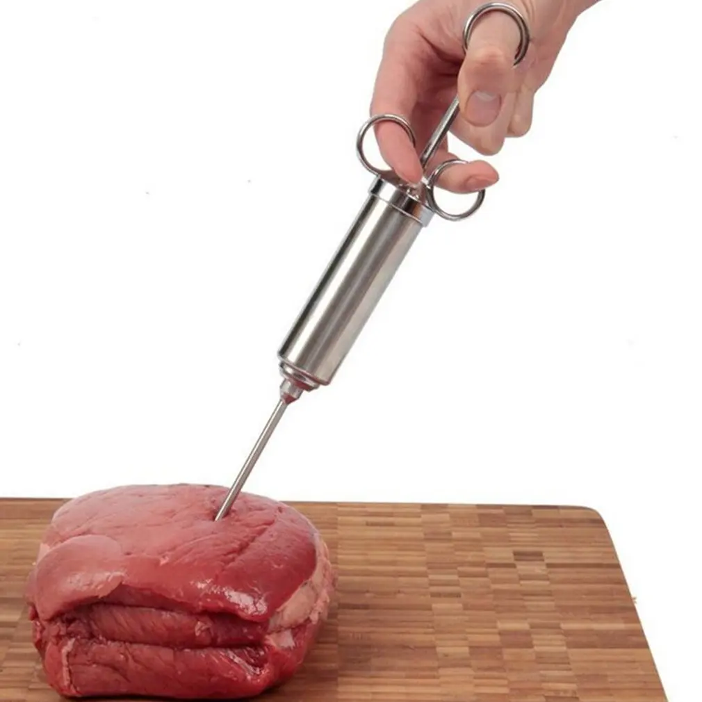 Инжектор для приправ Marinade инжектор индейки инъекторы мяса нержавеющая сталь