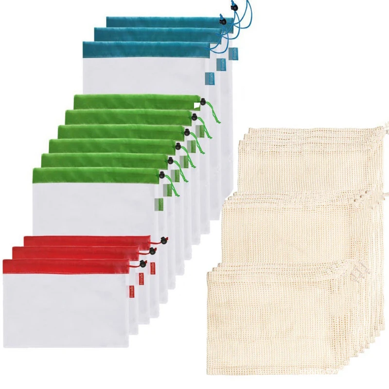 

Vegetables and fruits reusable bag, 1, cotton net, string