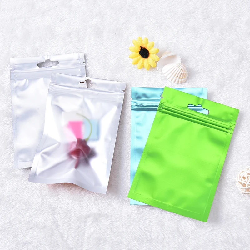 1 шт. многоцветный плоский пакет из алюминиевой фольги 9 х15 см| |