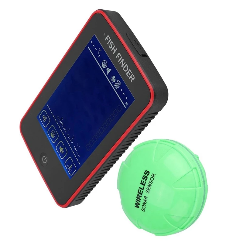 Colorful Sn Fish Finder Wireless Echo Sounder Fishing Tools 80M Depth Fishfinder | Спорт и развлечения