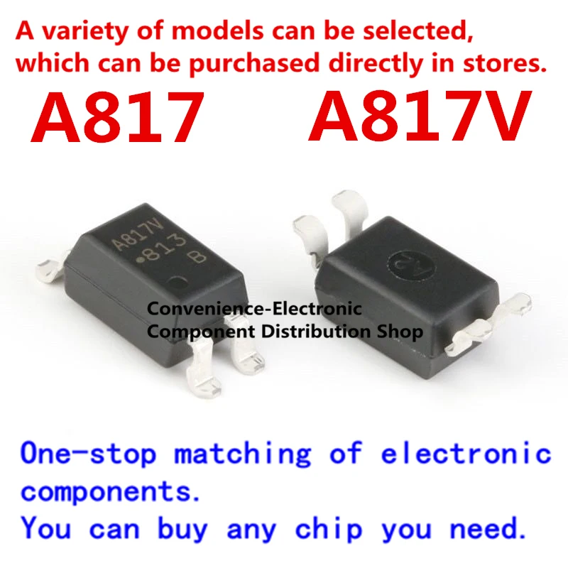 10PCS/PACK HCPL-817-56BE A817V A817 SOP4 HCPL-817 SMD | Integrated Circuits