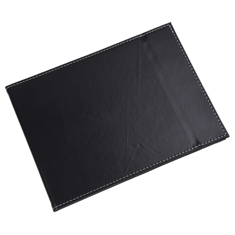 Компактное черное складное кожаное зеркало для макияжа 9 1x7 1 дюймов|Зеркала