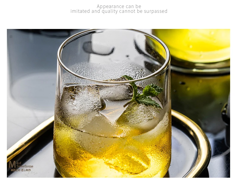 

Fashion Juice Travel Glass Cup Coffee Set Water Whiskey Wine Glass Cocktail Shot Verres Pour Boire Drinking Glassware EA60BL