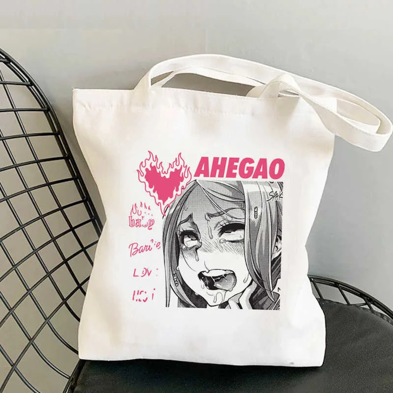 

Tearful Girl shopping bag reusable shopping tote recycle bag bag sac cabas foldable string grab