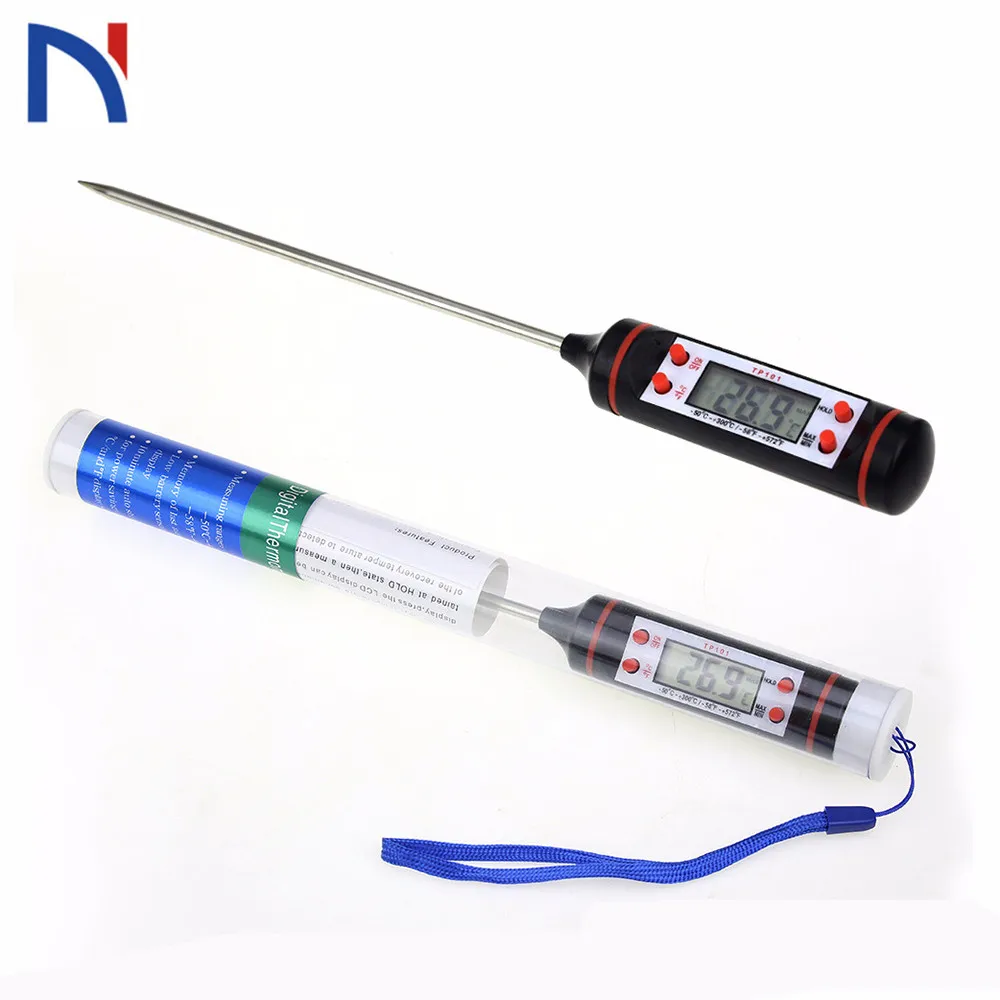 

Tp-101 Digital Meat Thermometer Cooking Food Kitchen BBQ Probe Water Milk Oil Liquid Oven Thermometer Digital Tp101 Digital Meat