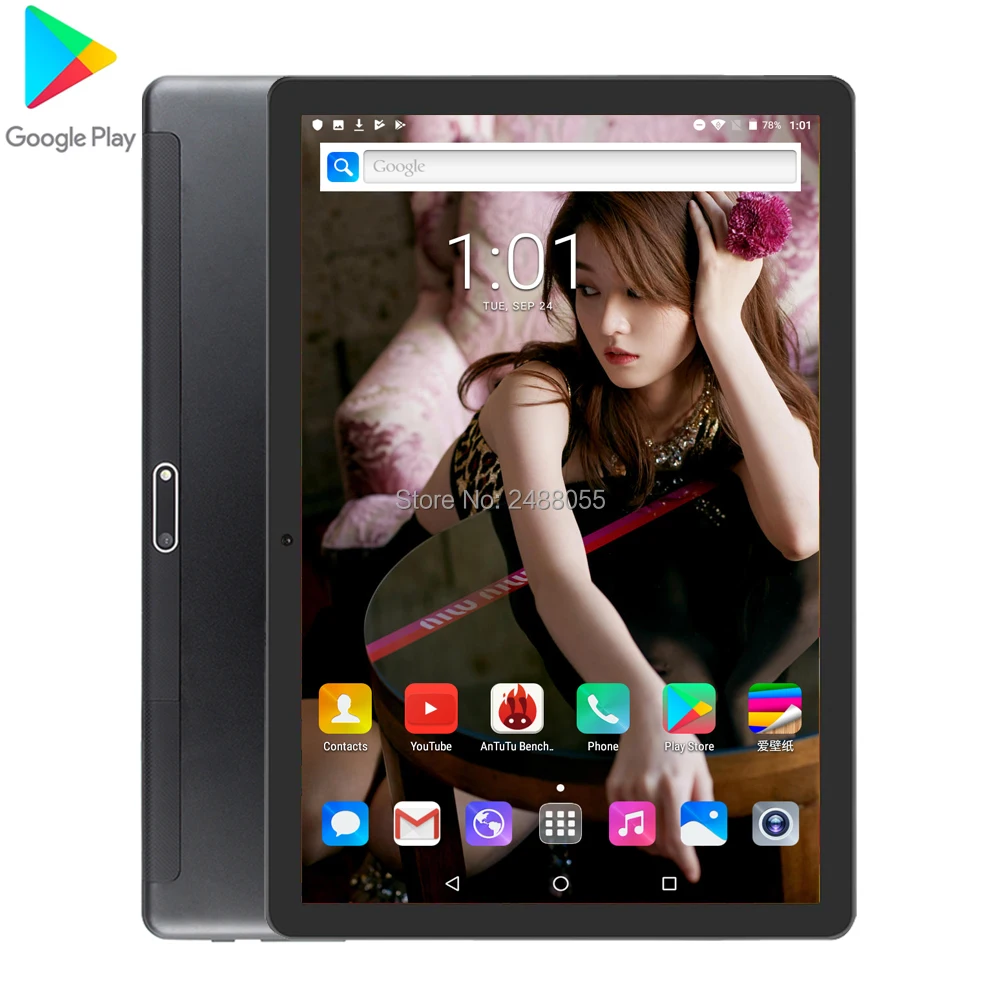 ОС Android 9 0 Google Play Store 4 аппарат не привязан к оператору сотовой связи 10 дюймов MT8752