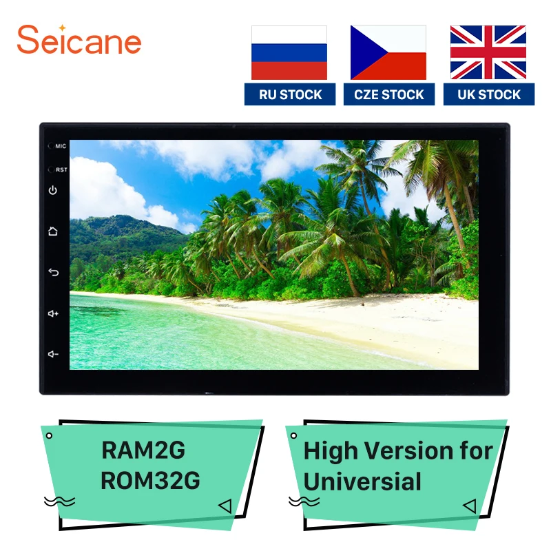 Seicane универсальный автомобиль 2Din Android 8,1 стерео 2+ 32GB для NISSAN TOYOTA KIA VW hyundai Suzuki Honda RAV4 SUNNY YARIS COROLLA VIOS